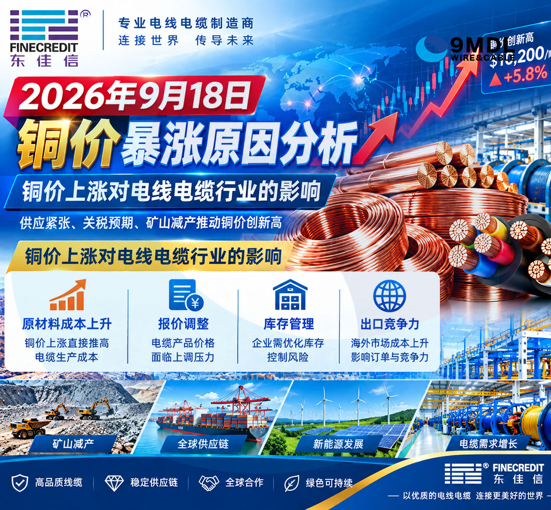 2026铜价暴涨,铜价上涨怎么办,深圳东佳信电线电缆,DJXCABLE